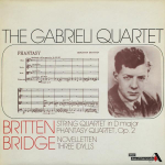 LP plaat GABRIELI KVARTETT BRITTEN BRIDGE Keelpillikvartett D-duuris Phantas SDD497 ACE OF DIAMOND 1977 UK Klassikaline Kasutatud