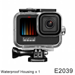 Veekindel korpuse &uuml;mbris GoPro Hero jaoks 12 11 10 9 must sukeldumiskaitsev veealune sukeldumiskate Go Pro jaoks 12 10 9 tarvikud