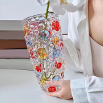 Glass Flower Vase As A Bud Container for Table Centerpiece in Bedroom And Living Room M