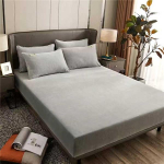 2026 Kuum Sametist Madratsikate Queen/King Lehekaitsja Sobiv Talvine Madratsikate Libisemiskindel Twin 180 220 Ilma Padjap&uuml;&uuml;rideta Bed sheet (120x200x25cm)