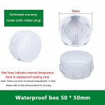 Valge &uuml;henduskaabli haru isetehtud veekindlad Ip65 toite&uuml;mbrise &uuml;henduskarbid siseruumides olevad traatkestad elektrilised juhtkarbid