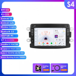 Ossuret Intelligent 7862 2din Android Autoraadio Dacia Logan Dokker Duster Sandero Lodgy Renault Captur Symbor Duster Lada Xray 2 Multimeedia GPS-i jaoks S4 8Core 4G 32G