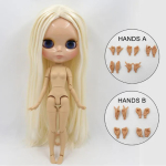 ICY DBS Blythe nukk 1/6 bjd p&auml;evitunud nahaga liigendkeha l&auml;ikiva n&auml;oga 30cm m&auml;nguasi t&uuml;drukutele kingitus beige