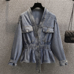 Retro Mood Kevad S&uuml;gis Naiste Denim S&auml;rk Vabaaja K&otilde;ik-Sobiv Elegantne S&auml;rk Naiste Cowboy Jakk Pluus Topid XL