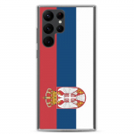 Coque T&eacute;l&eacute;phone - Samsung - Galaxy S22 - Drapeau Serbie - Souple - Mitmev&auml;rviline
