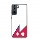 Coque T&eacute;l&eacute;phone &ndash; Samsung &ndash; Galaxy S21 &ndash; Drapeau du N&eacute;pal &ndash; Supp &ndash; Mitmev&auml;rviline