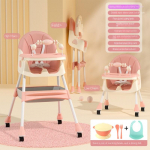 Beebi s&ouml;&ouml;gitool Multifunktsionaalne kokkupandav reguleeritava k&otilde;rgusega laste s&ouml;&ouml;gitool Baby Home kaasaskantav s&ouml;&ouml;gilaud ja tool sinine