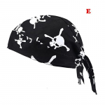 Puuvillane Skull Durag pol&uuml;kroomne pear&auml;tt Bandana Hat Hip-hop Cap Pirate Turban Field jalgrattam&uuml;tsid