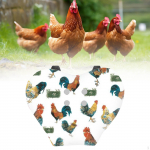 Chicken Saddle Accessories,Back Protector,Breathable,Comfortable,Easy to Clean Feather Protection White Chicken