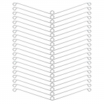 20 tk roostevabast terasest torsioonvedru klamber s&uuml;vistatavate valgustite ja vannitoaventiilide jaoks, lihtsa paigaldusega disainid