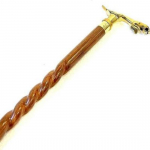 Antiikstiilis Viktoriaanlik Vanaaegne Disainer Messingist K&auml;epidemega Kepp Puidust Jalutuskepp M aero