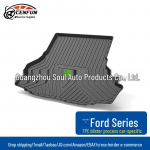 Veekindel pagasiruumimatt Ford Focusi, Territory, Edge'i, Equatori, Mustangi ja Escorti jaoks 2012-2018 Classic Focus (Sedan) must