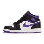 Air Jordan 1 Mid GS Dark Iris Laste tossud Lilla Must Valge 554725-095 36