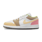 Air Jordan 1 Low SE GS Pastell Grind Laste tossud Valge Elav-Roheline DJ0341-100 39