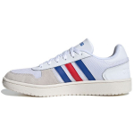 Adidas Hoops 2.0 Valge Sinine Punane Meeste Tennised Pilvevalge Kollegiaalne Kuninglik Punane FW8250 42