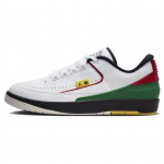 Air Jordan 2 Retro Low Quai 54 Unisex tossud Valge Must &Uuml;likoolipunane FN7686-100 48.5
