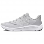 Under Armour Charged Pursuit 3 Suure Logoga - Halo Hall Valge Naiste Tennised 3026523-100 37.5
