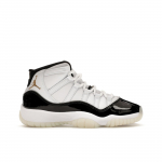 Air Jordan 11 Retro GS Gratitude / Defining Moments Laste tossud Valge Must Metallik-Kuld 378038-170 35.5