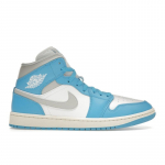 Air Jordan 1 Mid Dark Powder Blue Naiste tossud Summit-Grey White BQ6472-400 36.5