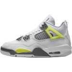 Air Jordan 4 Retro GS Light Lemon Twist Laste tossud Valge Hele-Grafiit HJ5990-100 35.5 white