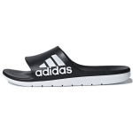 Adidas Cloudfoam Mugavad Kummist Tald Mitte-libisevad Klapp-sandaalid Unisex Jalan&otilde;ud Must Valge CM7928 46