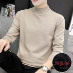 Stiilne ja elegantne dressipluus Meeste kleepumisvastane kvaliteetne kootud kilpkonnaga kampsun Slim Fit pikkade varrukatega pullover &uuml;hev&auml;rvilised trendid meeste riided M