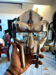 MF Doom Mask Gliaadur Hull-koll 18G Teras Messing N&auml;okaitse Keskaegne Kiiver M