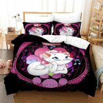 Armas Marie Kassi Multikakujuline Voodipesukomplekt Tekikoti Komplekt 3D Prindiga Tekikate Voodipesu Poisi T&uuml;druku Voodipesukomplektid Magamistoa Dekoor 135x200cm 2pcs