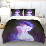 K-Pop Voodipesu Komplekt Demon Hunters Teemaline V&auml;rviline Tr&uuml;kis Pol&uuml;ester &Uuml;li&otilde;pilaste &Uuml;hiselamu Voodilina Tekikott Laste Kingitus Kodu Tekstiil 135x200cm&set