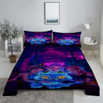 K-Pop D-Deemonik&uuml;tid 3D Digitaalne Lamevoodipesukomplekt Tr&uuml;kitud Magamistoa Voodilina Padjap&uuml;&uuml;r Voodipesukomplekt Kodu Kaunistamiseks 160X230cm(2Pcs)