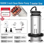 Suure v&otilde;imsusega 220V roostevabast terasest sukelpump p&otilde;llumajanduse ja reovee jaoks, vastupidav suure t&otilde;stek&otilde;rgusega.