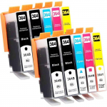 10x 364XL Cartouches d'encre Compatibles avec HP 364 364 XL pour HP Photosmart 5520 5510 5520 5524 Deskjet 3520 Officejet 4622 4622