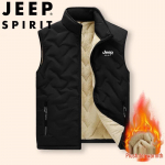 JEEP SPIRIT Meeste fliisvoodriga p&uuml;stkraega vestjakk 5XL