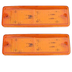 Merevaigukollane LED k&uuml;ljemarkerlamp Haagisele RV-le Ristk&uuml;likukujuline LED/SMD gabariidimarker Veoautole Haagisele RV-le Matkaautole Pikapile Maasturile P&otilde;rutuskindel Universaalne sobivus 12V merevaigukollane