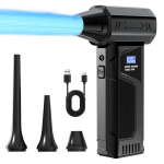 M4Pro Turbo Jet Puhur - 52 m/s Orkaanituul koos 99 000 RPM Harjadeta Mootoriga | 8000 mAh IP54 Tolmukindel (V&otilde;imas &otilde;hupuhur)