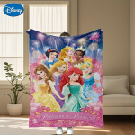 Disney printsessi teemaline tekk &Uuml;lipehme armaste koomiksitegelaste piltidega Mugav pere reisimiseks diivanid voodid kingitus printsessi f&auml;nnidele 30x40in blue
