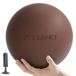 FITMIND Pilatesepall, 20 cm, V&otilde;imlemispall, Joogapall, V&auml;ike, Venitamine, Taastusravi, Gymnic (Punane Pruun)