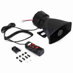 5 Heli Toon 300db Auto Kaubik Veoauto Megafon Valju &Otilde;hupuhur Sireen PA MIKROFON K&otilde;lar ce black