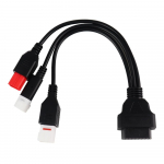 OBD2 Pistikuga Kaabel Veakontroll 3-in-1 Universaalne Tugev T&ouml;&ouml;riist Rikke Diagnostika &Uuml;hendus Mootorrattale Autole