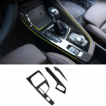 Carbon fiber ABS Car Center Console Gear Shift Panel Cover Trim frame For BMW X1 F48 2016-2018 Car Accessories ( LHD) option 3