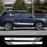 2 tk auto k&uuml;ljekarbi kleebised Hyundai IX35 jaoks Vin&uuml;&uuml;lkile Spordiauto dekoratsioonid Stiilikleepsud Tuuning Matt Black