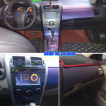 Toyota Corolla 2007-2013 3D/5D s&uuml;sinikkiust autostiiliga interj&ouml;&ouml;ri kattekonsooli jaoks, v&auml;rvilised kleebised kleebised tootetarvikud Style A---LHD