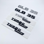 2017 L&auml;ikiv Must H&otilde;bedased T&auml;hed GLB35 Turbo 4matic Embleem Mercedes Benz AMG Auto Poritiivale Pagasiruumile X247 Tagumine Logo GLB35 matt must v&auml;rv