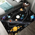 3D P&auml;ikeses&uuml;steem Lastetuba Vaip Ruum Planeet Vaip Laste Magamistoa Libisemisvastane matt Kodukaunistus M&auml;ng Roomamismatt 80x120cm 23x47 inch