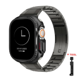 2in1 Rihm+Kaitse&uuml;mbris Apple watch ultra 49 S11 10 42 46MM 44 45 Roostevabast terasest rihm Sulamist kate Iwatch seeria 11 10 9 8 7 K&auml;ev&otilde;ru Ultra 3 2 1 49mm