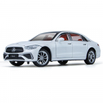 1/24 BENZ C260 C-klassi sulamist auto valatud mudelid ja m&auml;nguautod Auto mudel Heli ja valgusega T&otilde;mmatav auto M&auml;nguasjad Kingitused valge