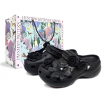 Crocs Classic Platvorm Crocs Roheline M&auml;gi Tindi Camellia Kingikott Lihtne ja Mitmek&uuml;lgne Moetrend Augud Kingad Naistele Must 36-37 must