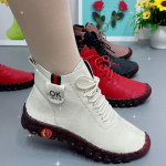Kevadised libisemiskindlad naistejalatsid Kulumiskindlad kerged spordijalatsid Naiste kingad Paelad Naiste nahast kingad Loafers 40 valge