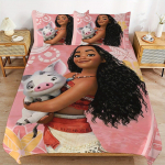 Moana Printsess Anime Kodu Magamistuba Tekk P&otilde;hjamaade pol&uuml;estermaterjal sobib lastele ja t&auml;iskasvanutele 2/3-osaline komplekt EU Single(135*200cm)3pcs