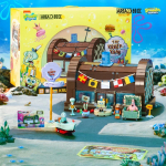 Spongebob Multifilm Krusty Krabi Restorani Ehitusklotsid Loov S&ouml;&ouml;klarite Stseenid Mudelklotsid Lauakaunistused M&auml;nguasi Lastele Kingitus With Box